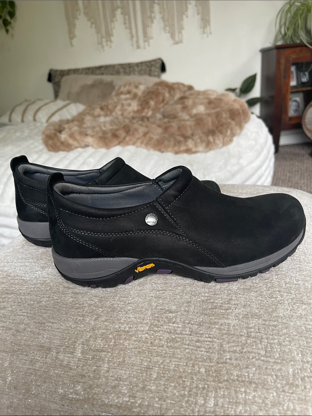 Women’s Black Slip-On Dansko Shoes - Vibram Outsole